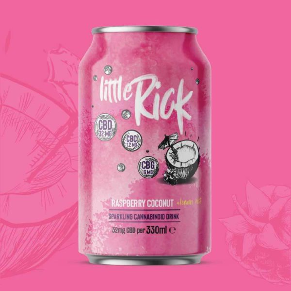 little ricks coconut and raspberry cbd drink by natures alternative