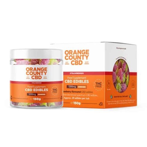 Orange County CBD Gummies (Strawberry)1200mg