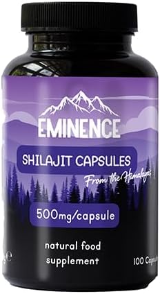 eminence shilajit capsules, 500mg bottle
