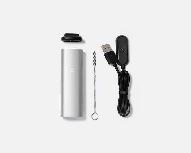 Pax Mini herbal vapouriser in platinum Silver