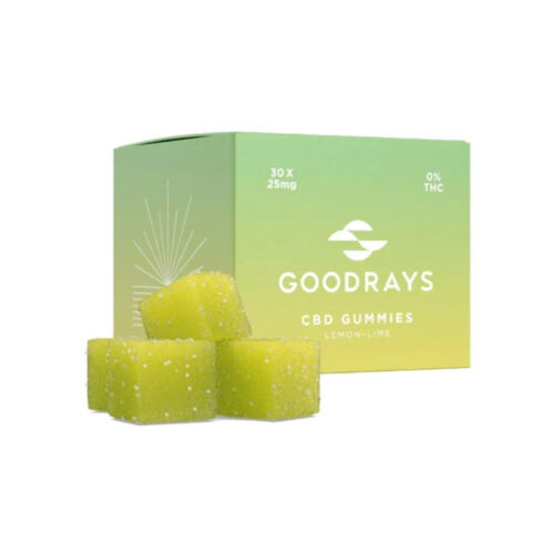 Goodrays CBD Lemon Lime Gummy Cubes (750mg)