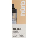 Hurb Breeze 1000mg replacement pod mango flavour