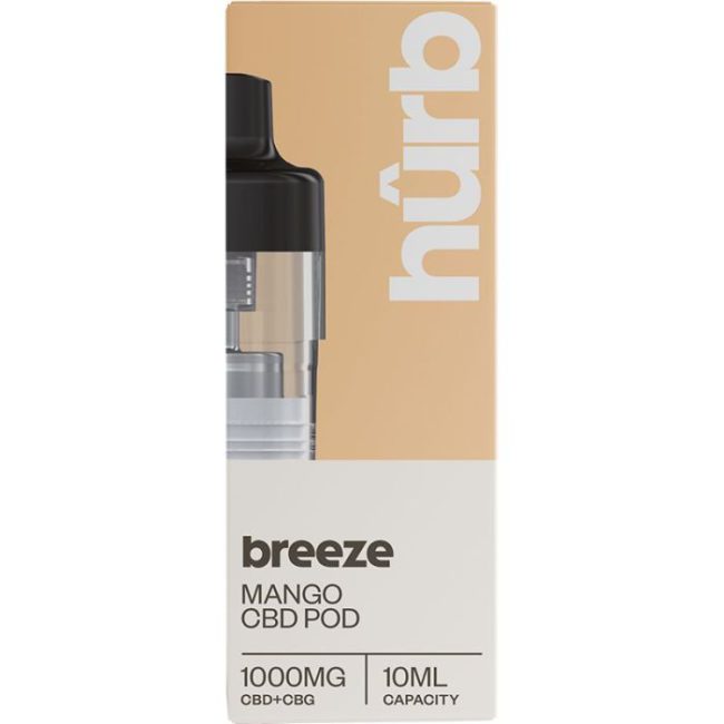 Hurb Breeze 1000mg replacement pod mango flavour