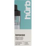 Hurb Breeze 1000mg replacement pod menthol flavour